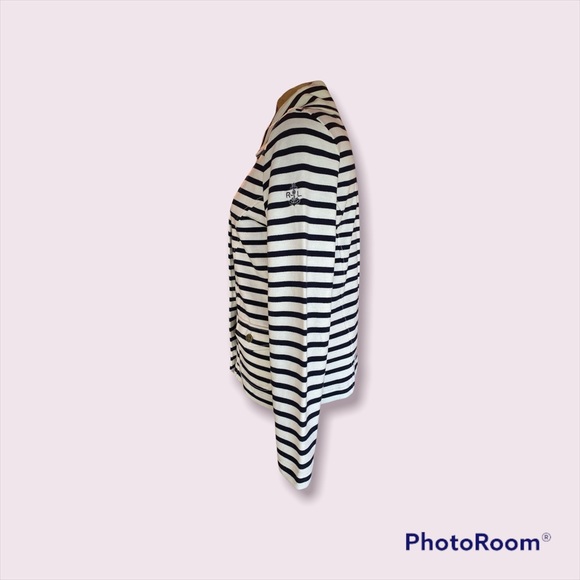 RL Knit Double Breasted Nautical Striped Blazer brings class to any wardrobe - Picture 3 of 5